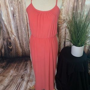 Large Ellen Parker salmon dress.